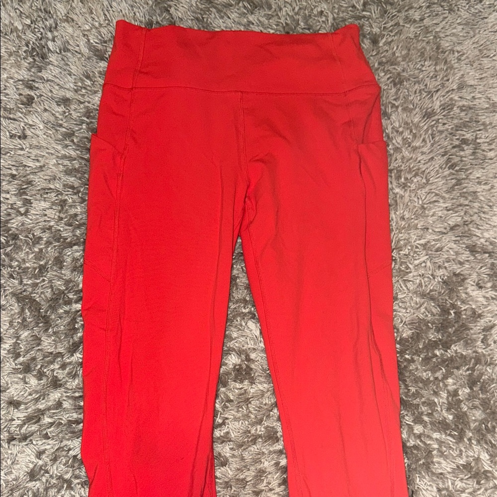 Fabletics Red High-Waisted Leggings